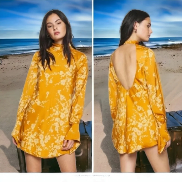 Free People Aries Long Sleeve Mini  Dress XS - Picture 3 of 8